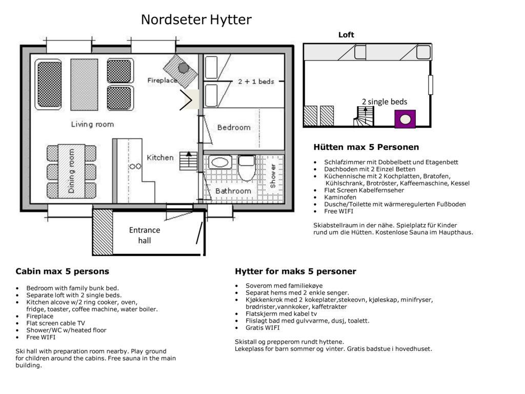 Nordseter Hytter חדר תמונה